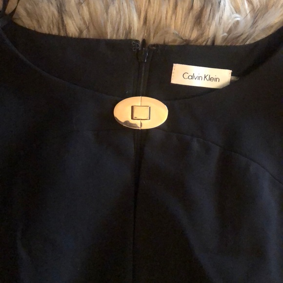 Calvin klein black dress gold metal details - Picture 2 of 3